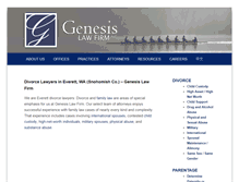 Tablet Screenshot of divorcelawyerseverett.genesislawfirm.com